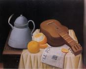 费尔南多博特罗 - Still Life with Le Journal